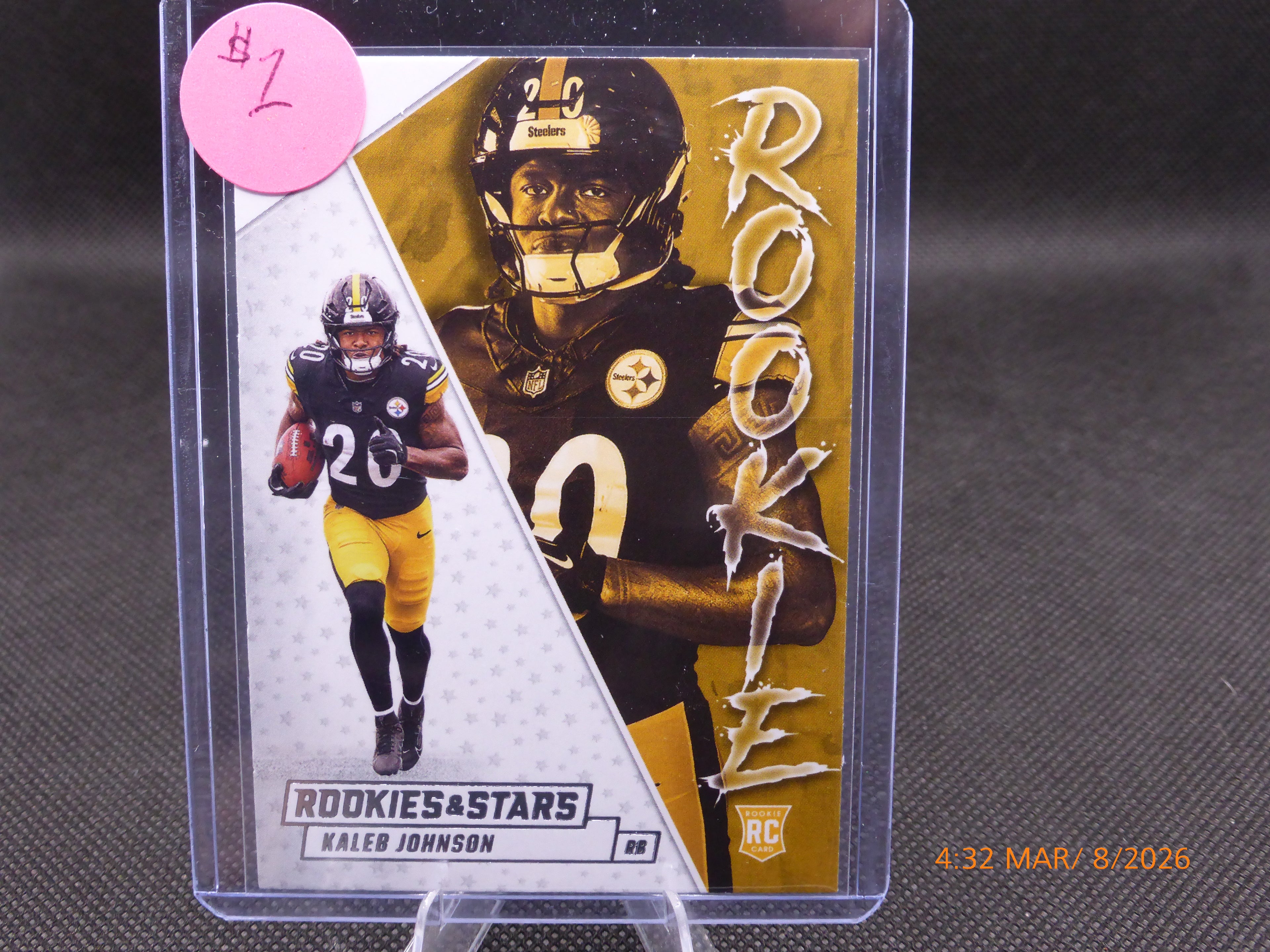 25 Rookie and Stars Kaleb Johnson #13 Rookies