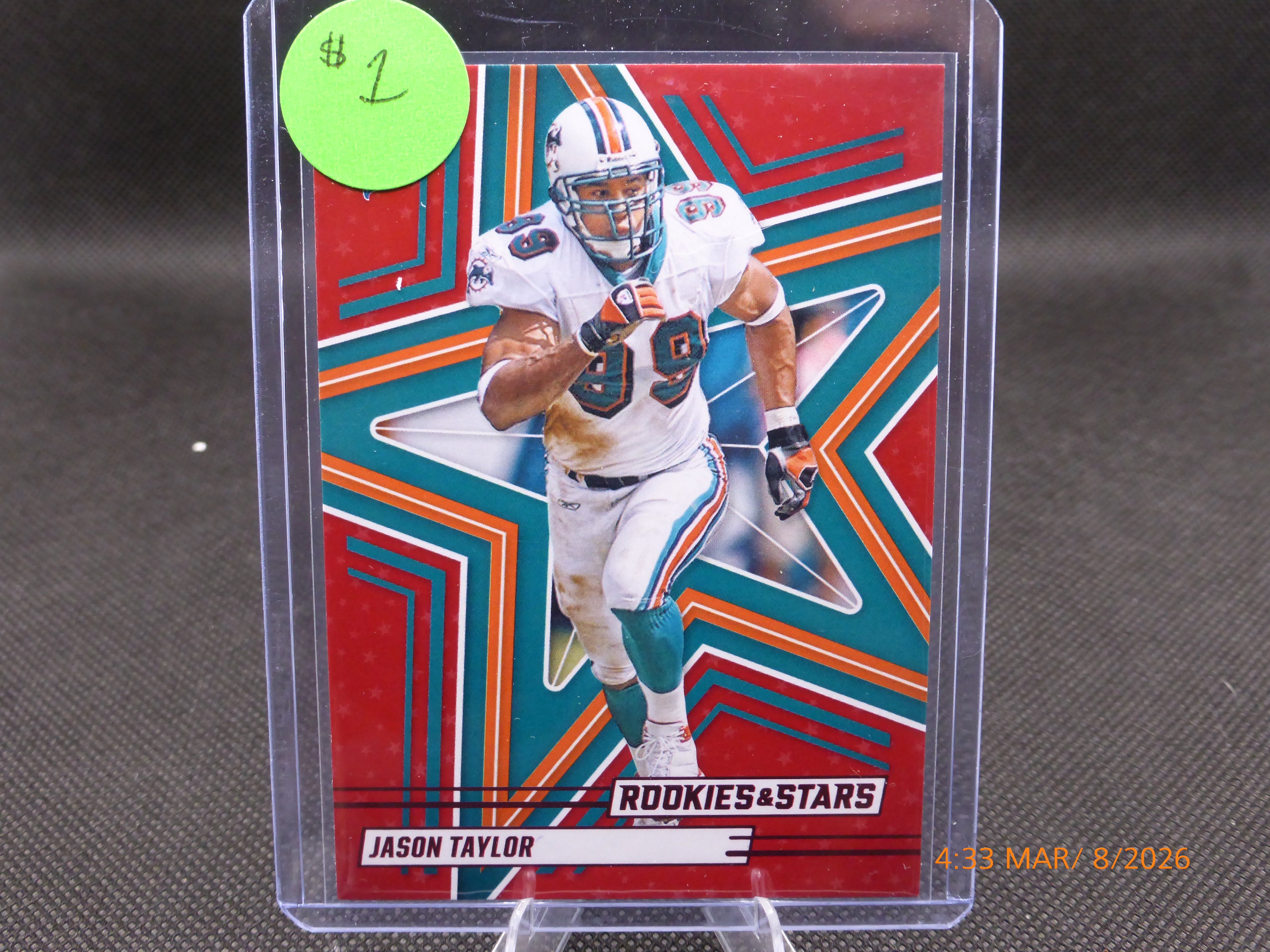 25 Rookies and Stars Jason Taylor #31 Red