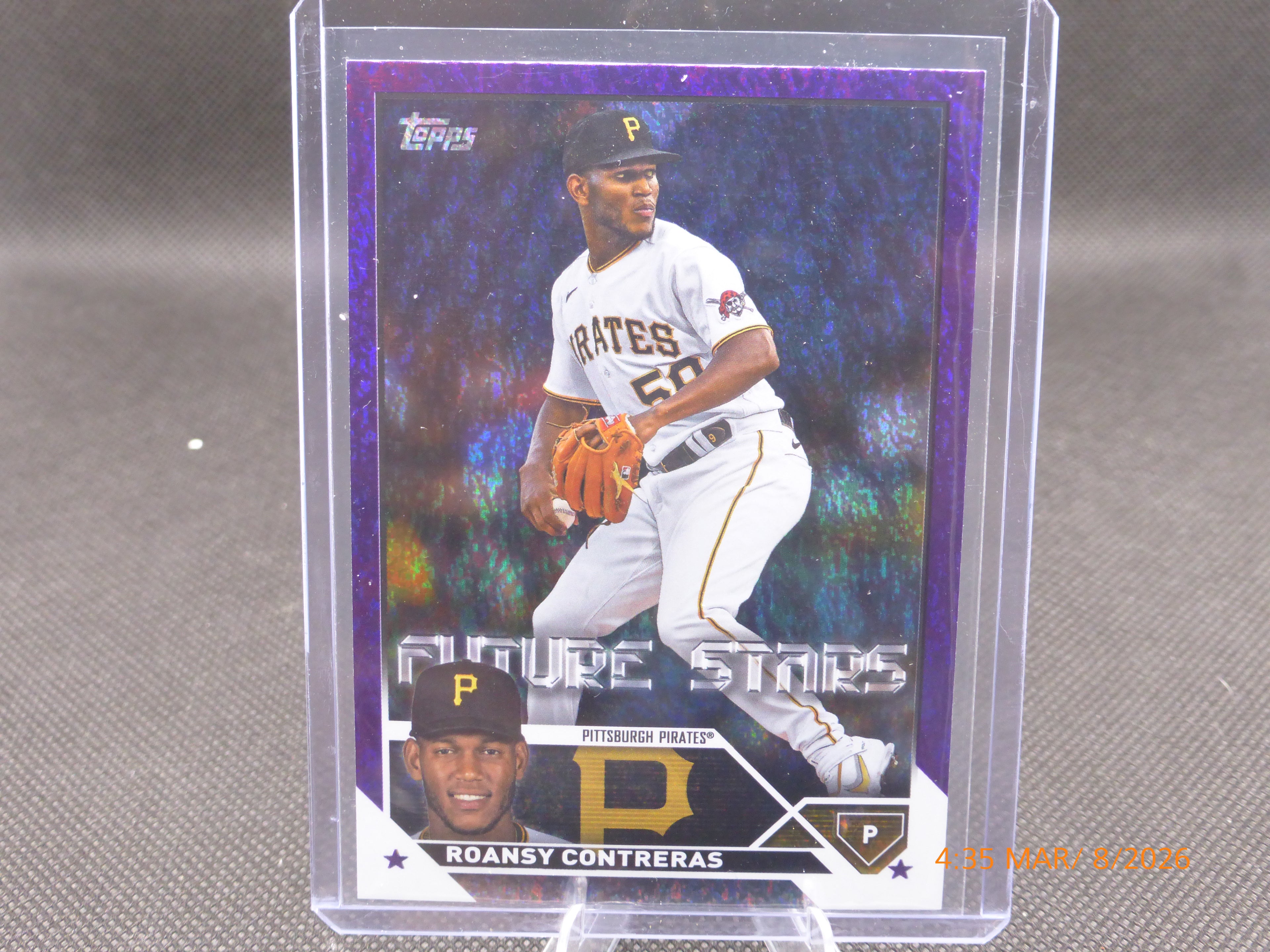 23 Topps Roansy Contreras #559 Purple Sparkle 15/799