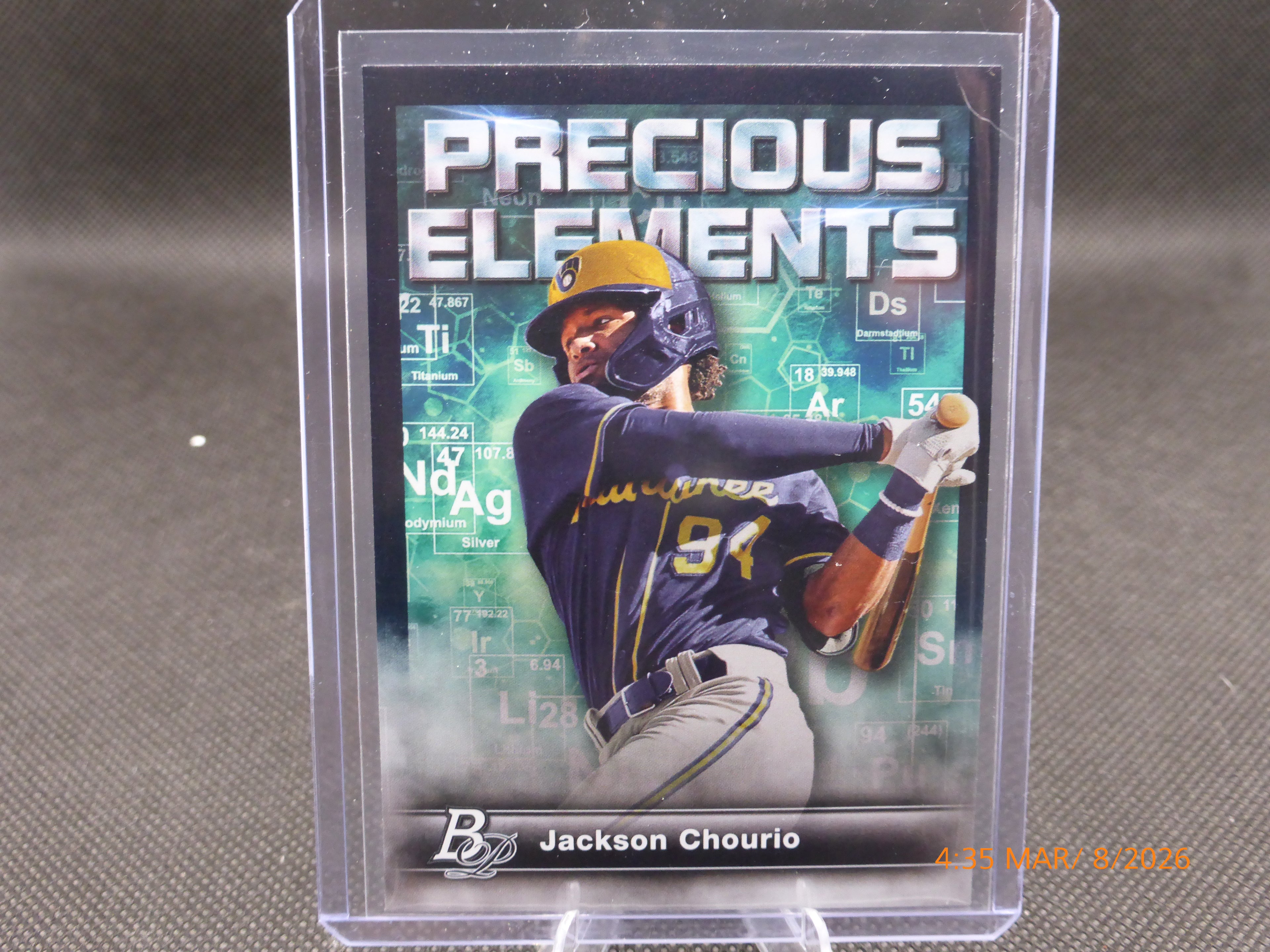 23 Bowman Platinum Jackson Chourio #PE-18 Precious Elements