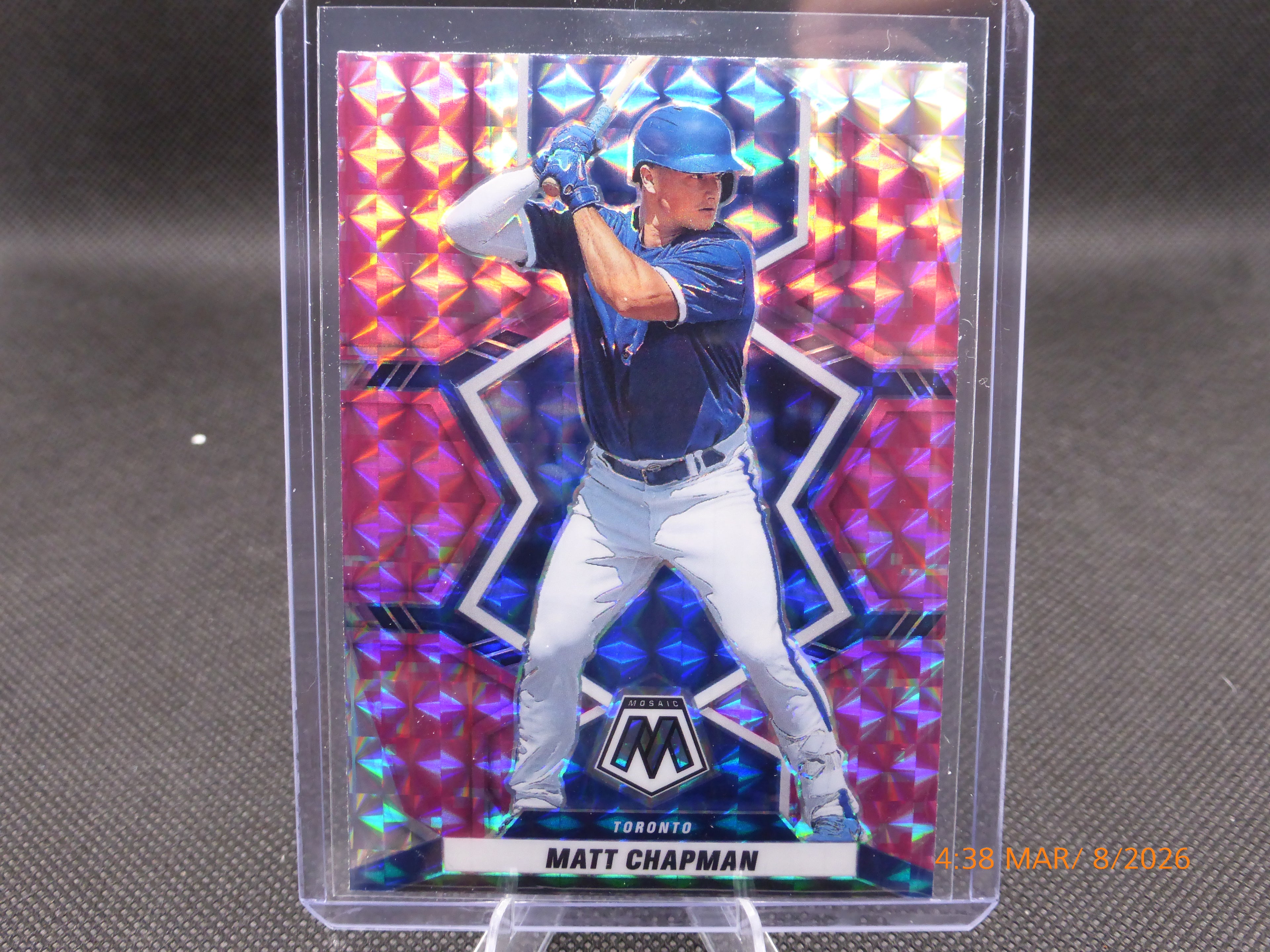 22 Mosaic Matt Chapman #38 Pink Mosaic Prizm