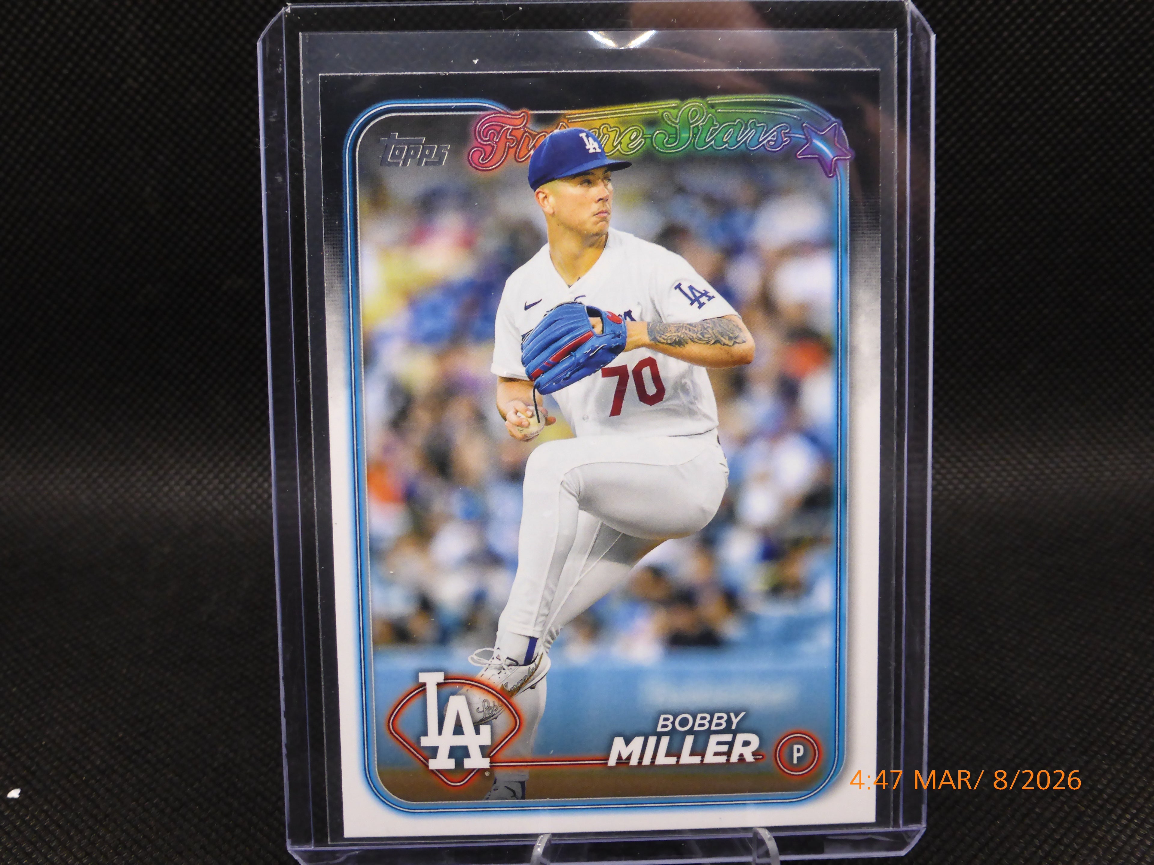 24 Topps Bobby Miller #115 Future Stars