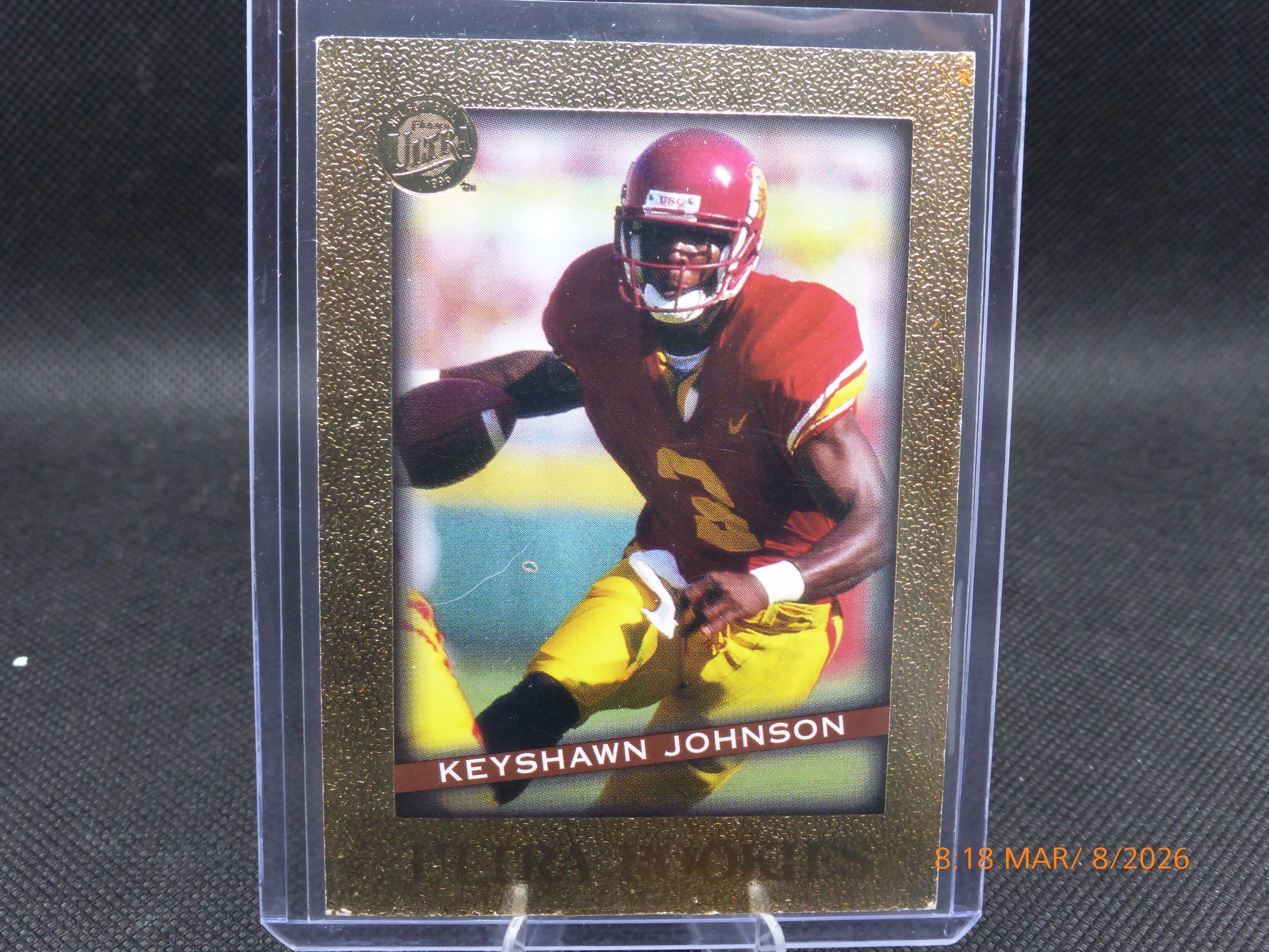 96 Fleer Ultra Keyshawn Johnson #15 of 30 Gold Ultra Rookie