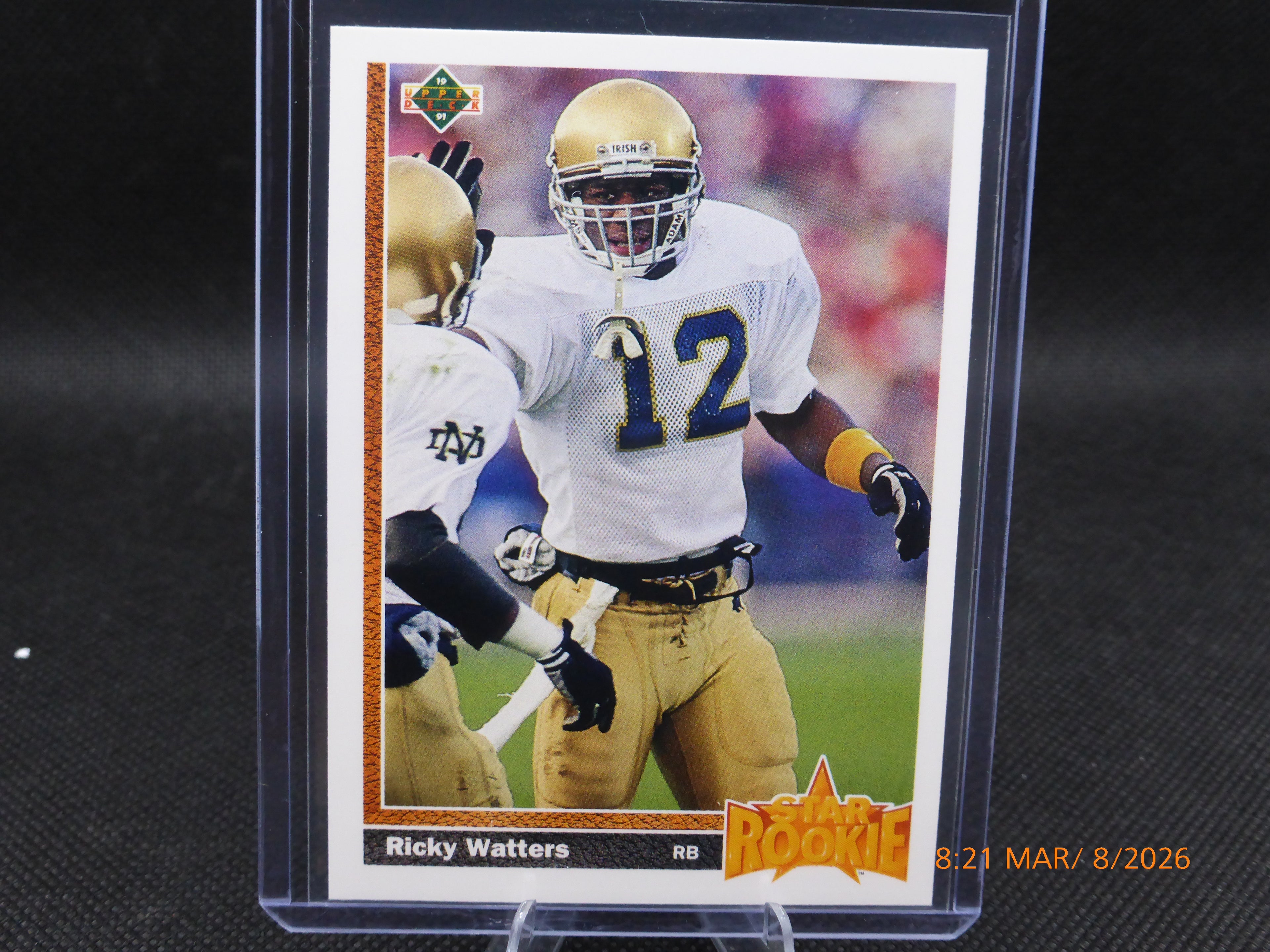 91 Upper Deck Ricky Watters #9 Star Rookie