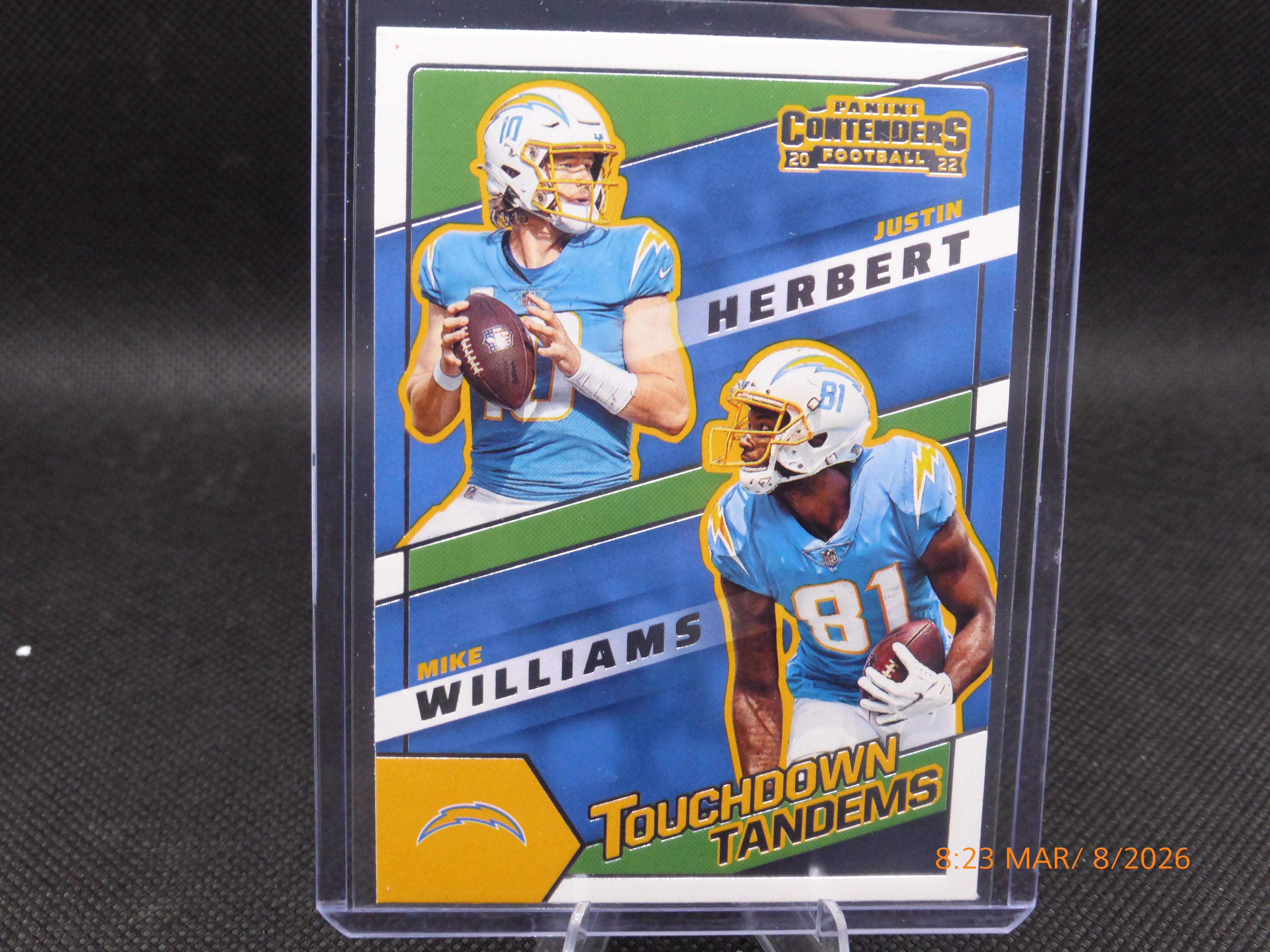 22 Contenders Justin Herbert/Mike Williams #TDT-LAC Touchdown Tandems