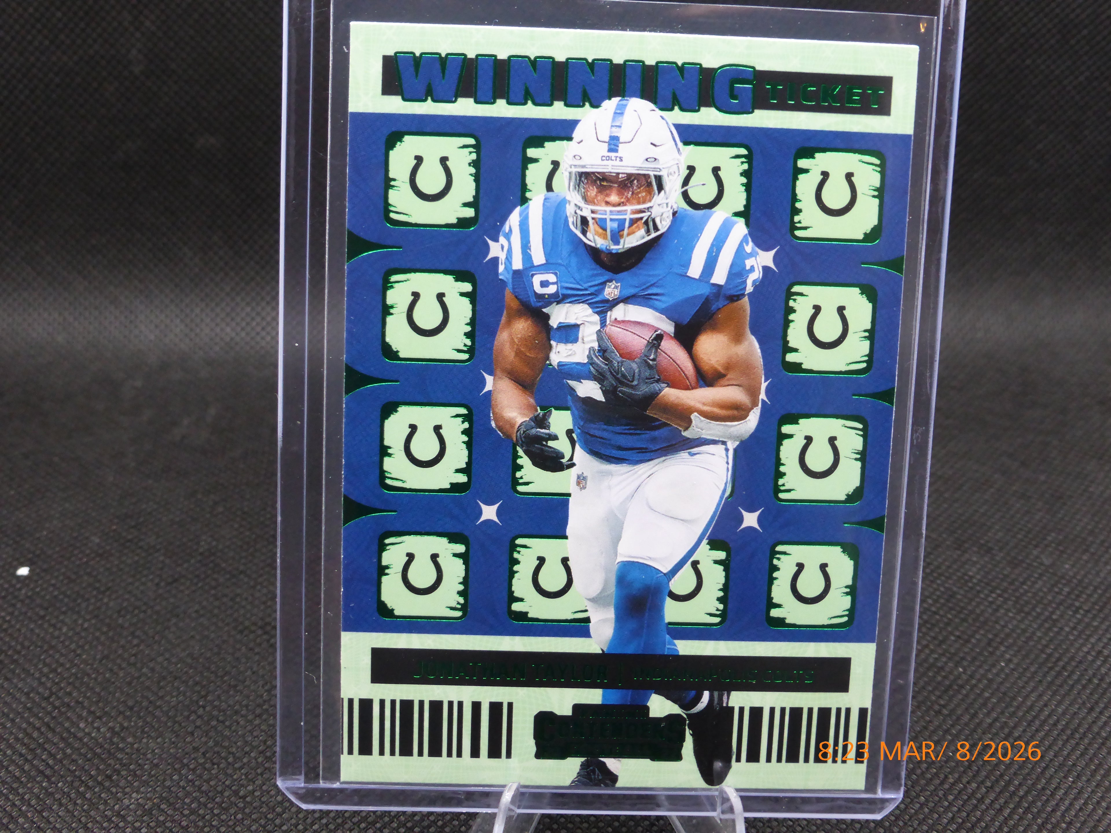 22 Contenders Jonathan Taylor #WT-JTA Green Winning Ticket