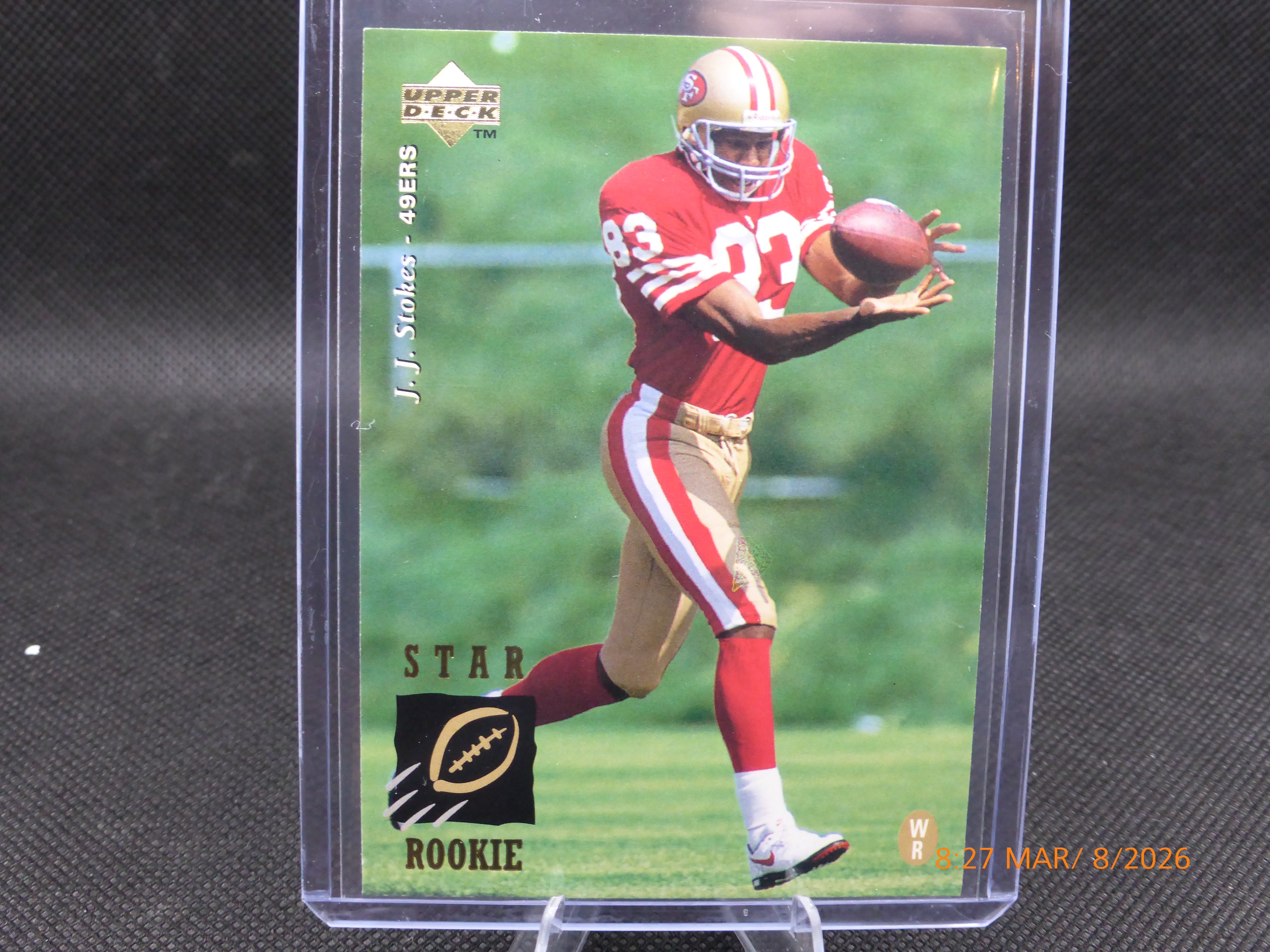 95 Upper Deck J.J. Stokes #10 Star Rookie