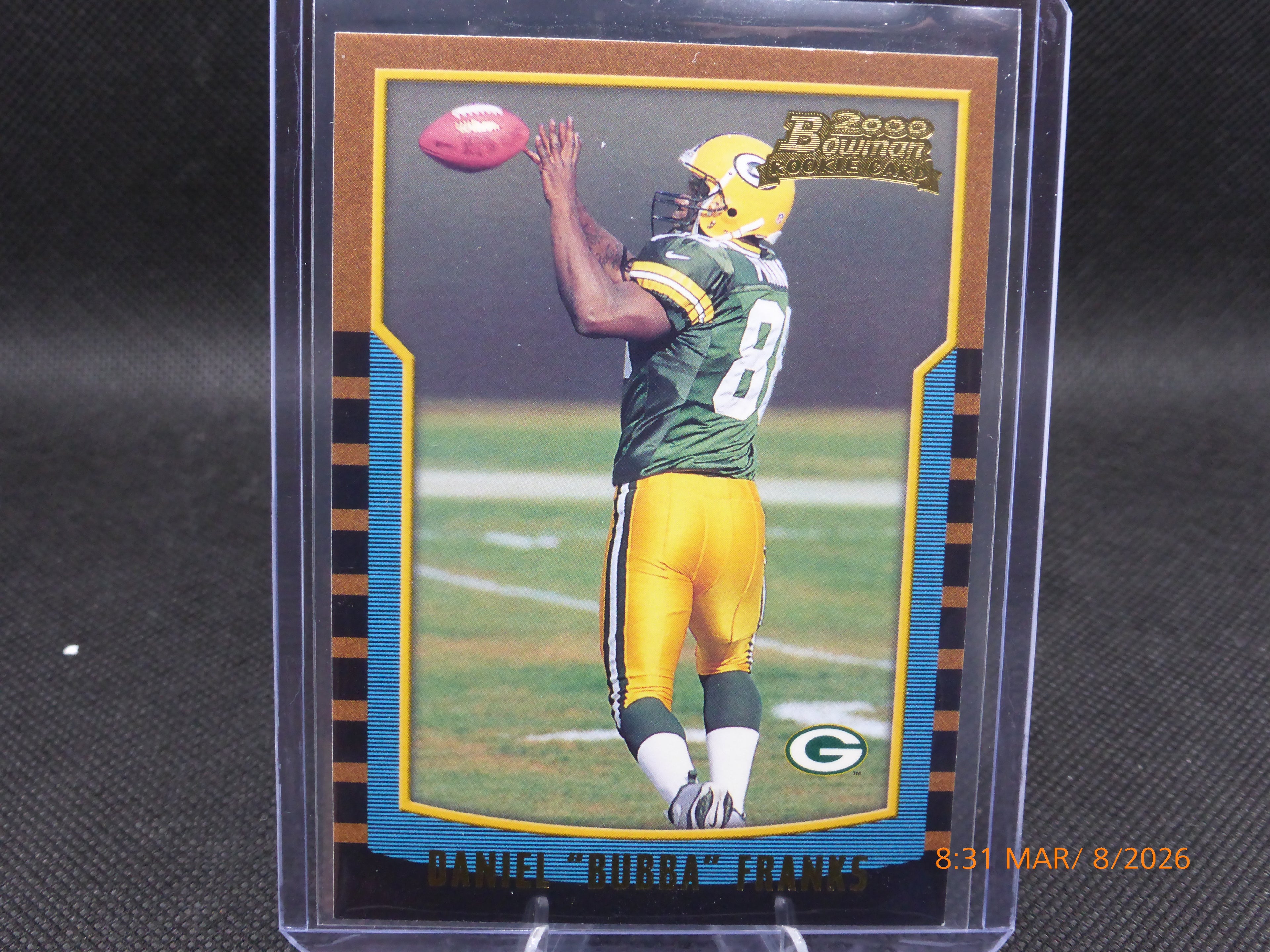 2000 Bowman Daniel "Bubba" Franks #187 (RC)