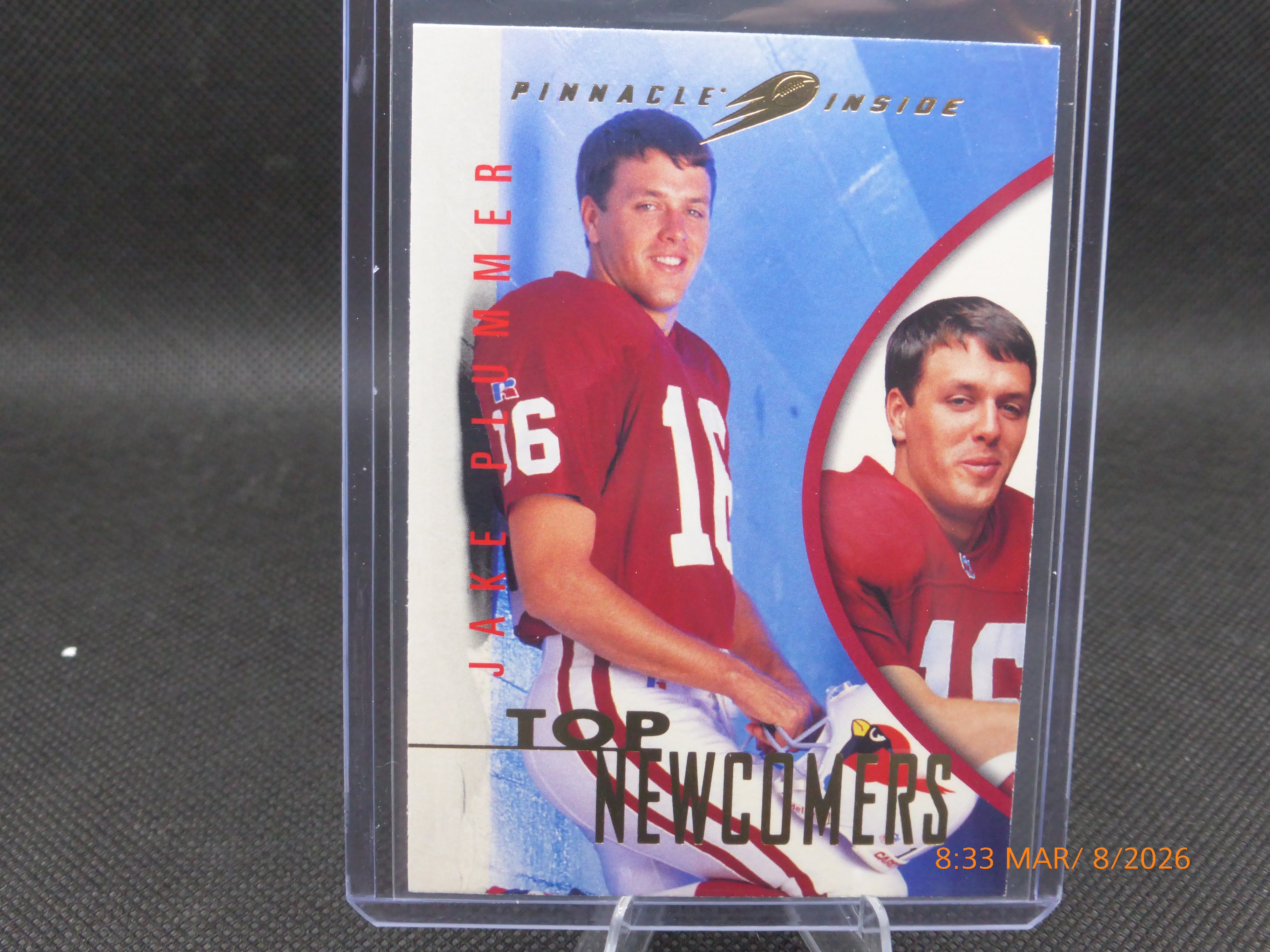 97 Pinnacle Inside Jake Plummer #124 Top Newcomers (RC)