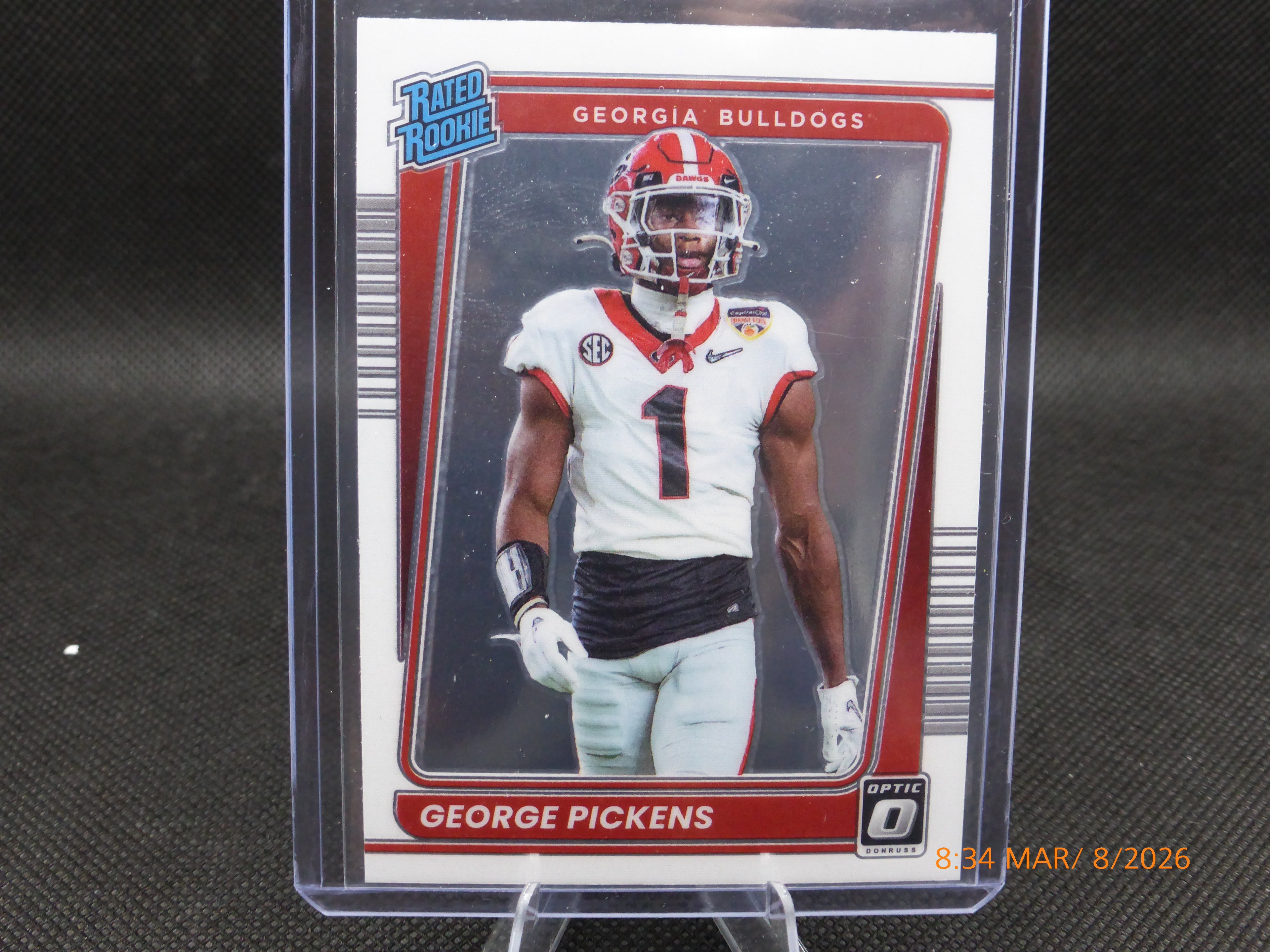 22 Donruss Optic Draft Picks George Pickens #23 Rated Rookie