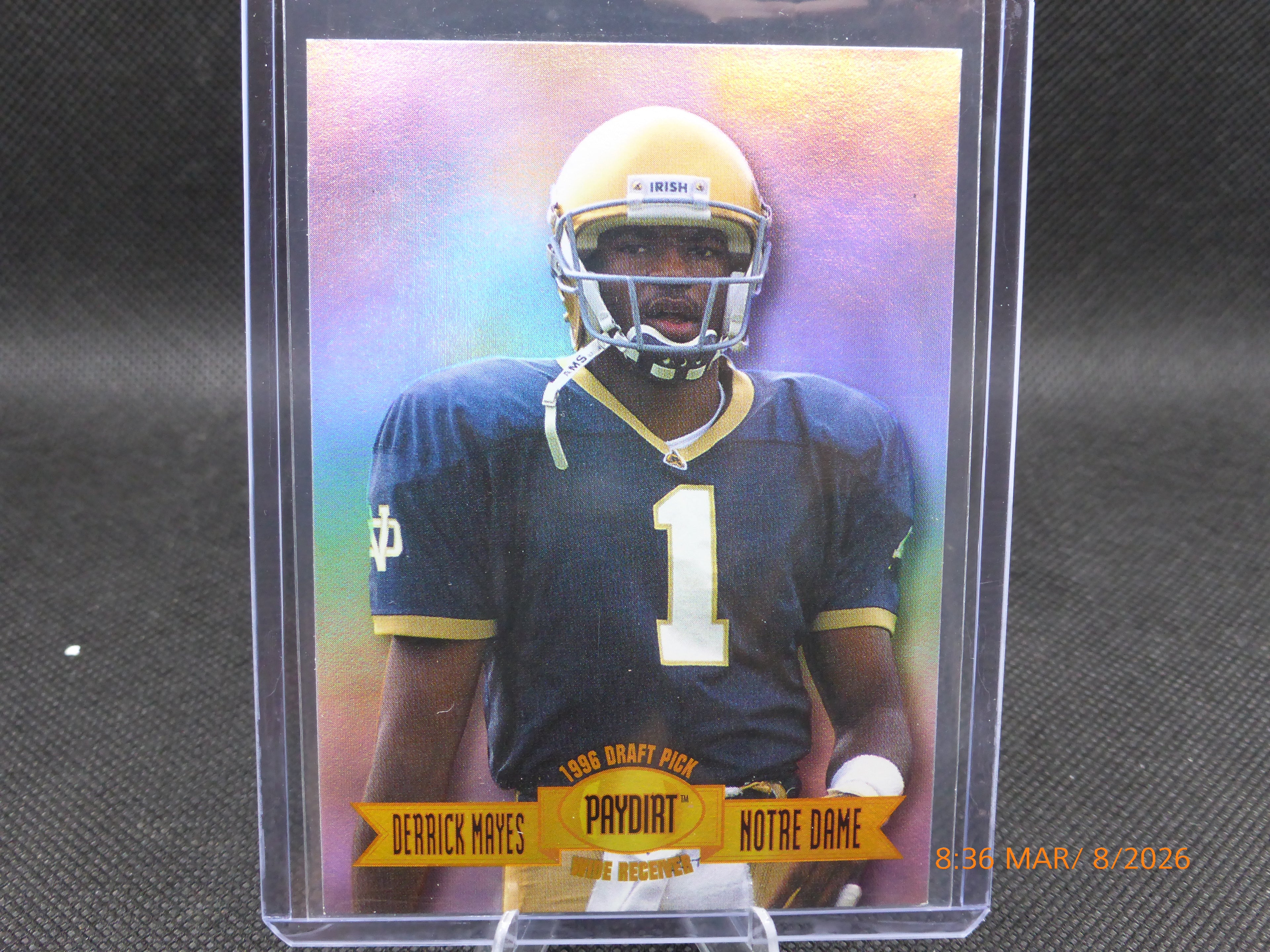 96 Press Pass Paydirt Derrick Mayes #50