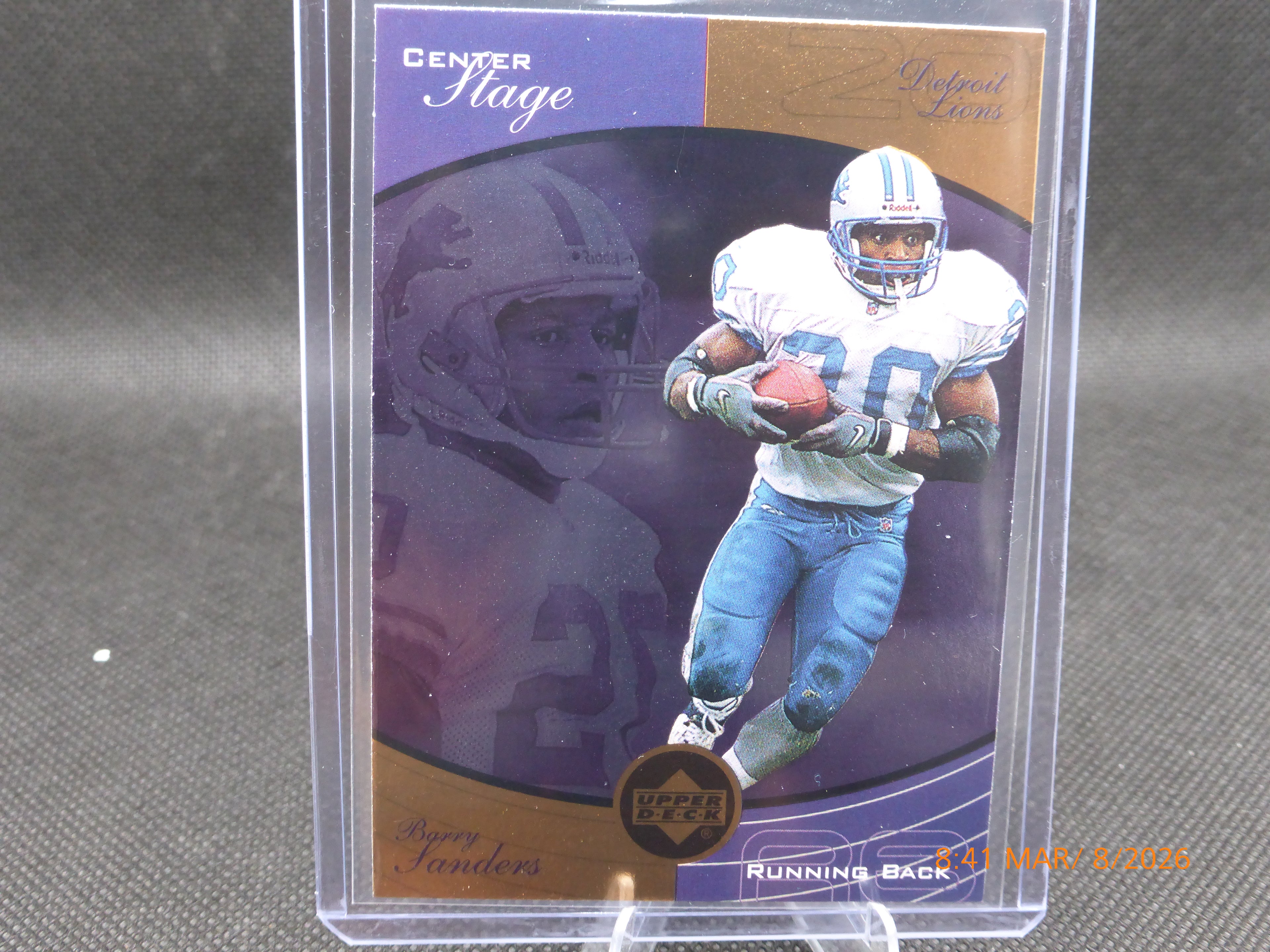 95 Upper Deck Center Stage Barry Sanders #CS2