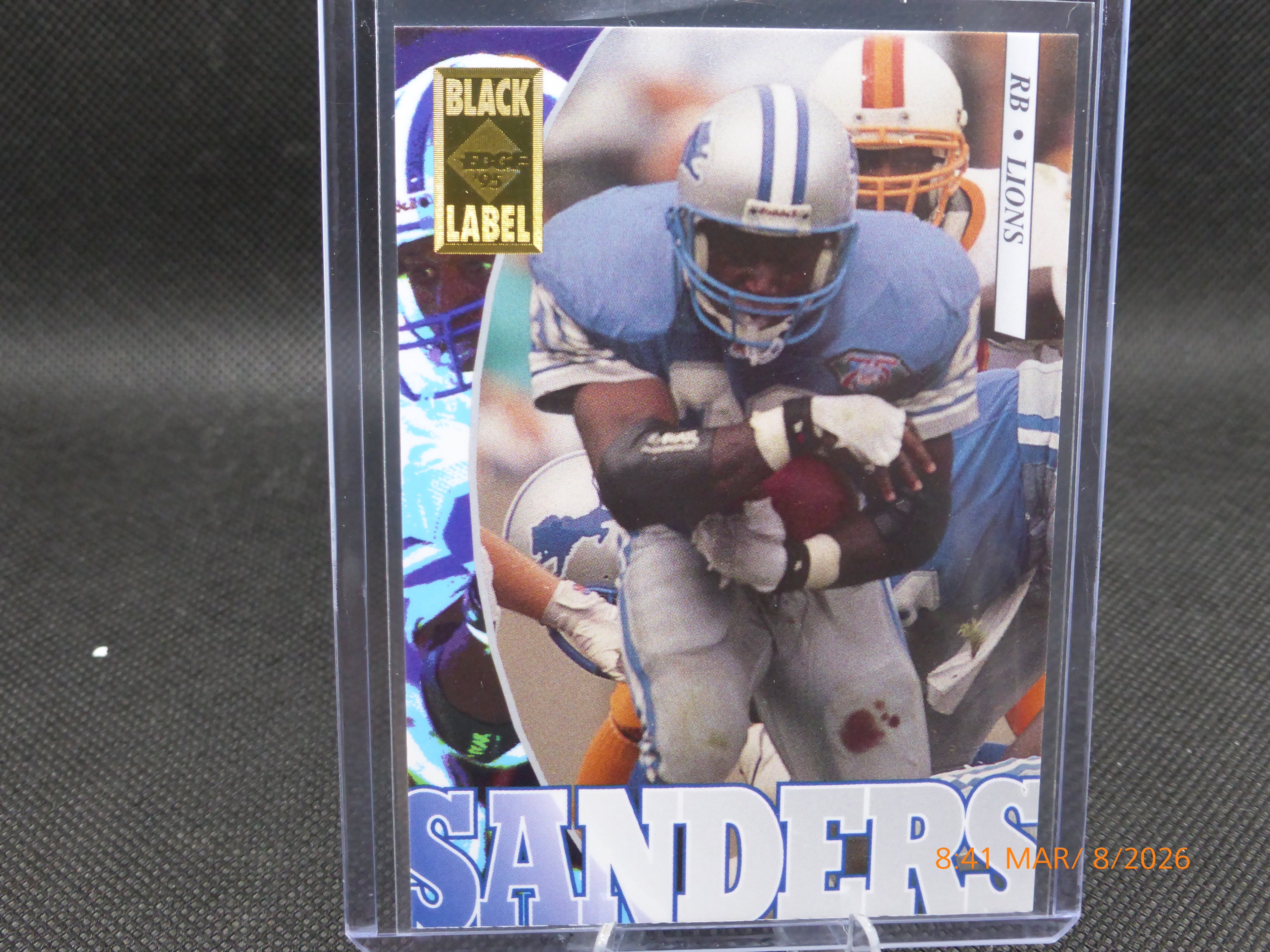 95 Collector's Edge Black Label Barry Sanders #69
